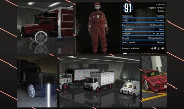 Conta GTA V PS5 TARTAN RED LVL 91 / 8 Milhões corridinha Full mod trajes mod