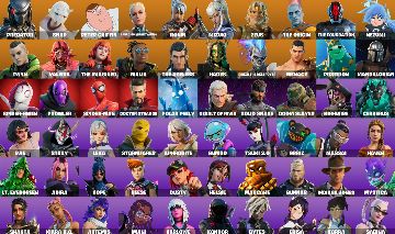 CONTA DE FORTNITE COM SPIDER MAN/DOUTOR ESTRANHO/PREDATOR +83 SKINS +115 GLIDERS