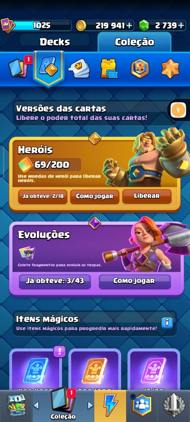 CONTA DE CLASH ROYALE A VENDA, 2K DE GEMAS, 5K DE TROFÉUS, HERÓIS, E EVOLUÇÕES.