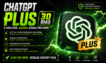 CHATGPT PLUS 30 DIAS (CONTA APENAS SUA)