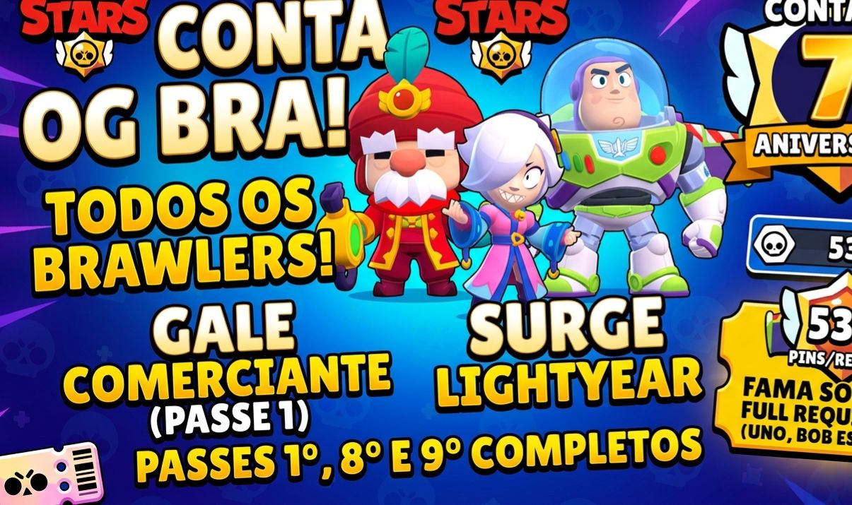 CONTA OG BRUTA (2018/18) | 7 ANOS DE JOGO | 539+ PINS | PASSES T1, T8 e T9.