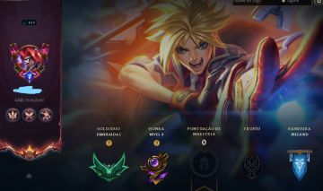 Conta Lol FA Elo esmeralda 1 251 skins