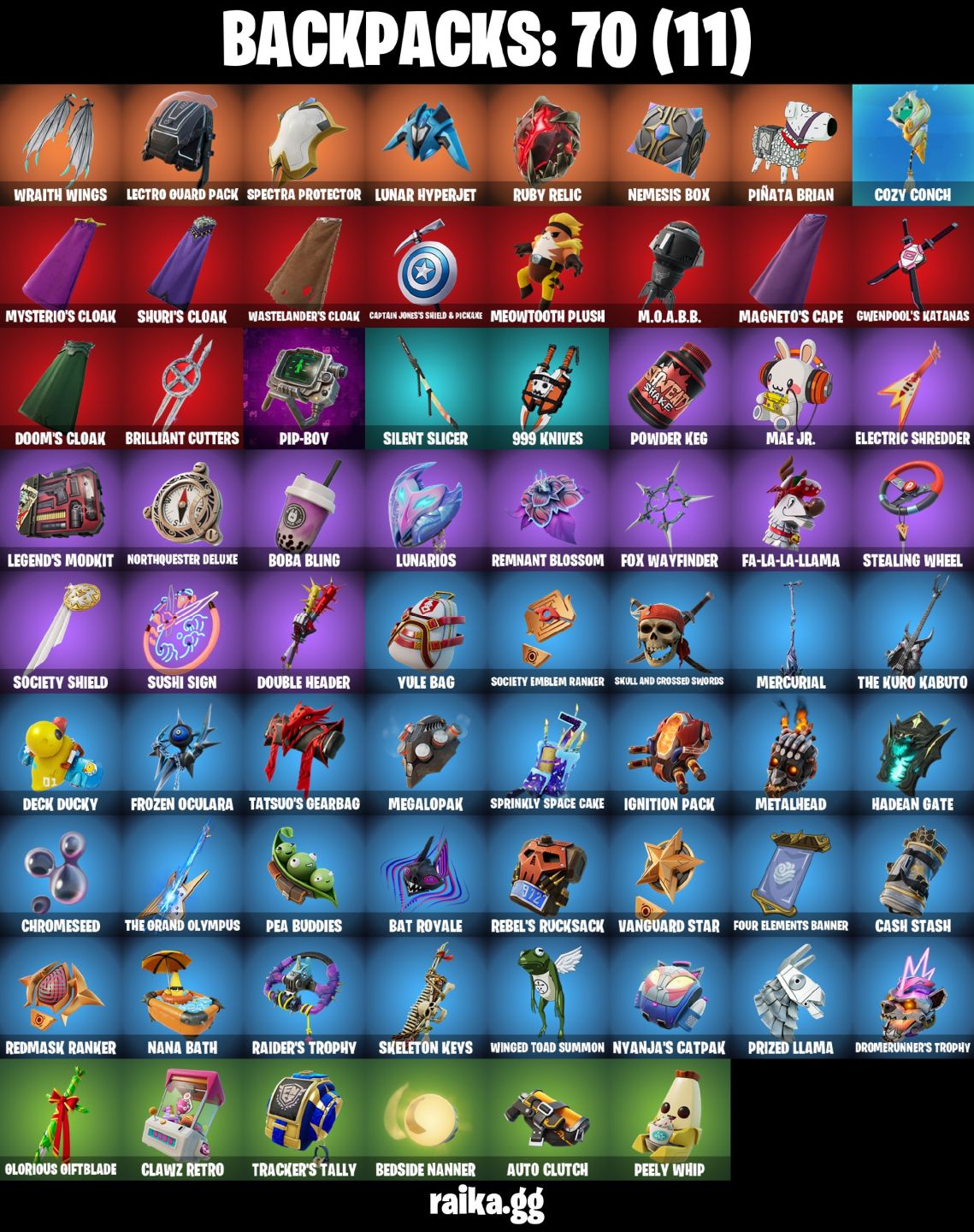 CONTA FORTNITE COM 26 SKINS DOOM/PEELVERINE/RUST/TATSUO/ARTIC/PEABODY/SHURI