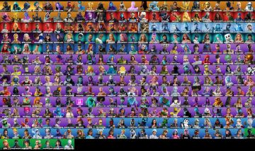 Conta com 320 Skins, Lara Croft, envelopamentos e picaretas tryhard