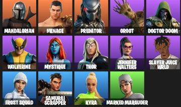 CONTA FORTNITE FA 24 SKINS | TONY STARK | MISTICA | PREDATOR