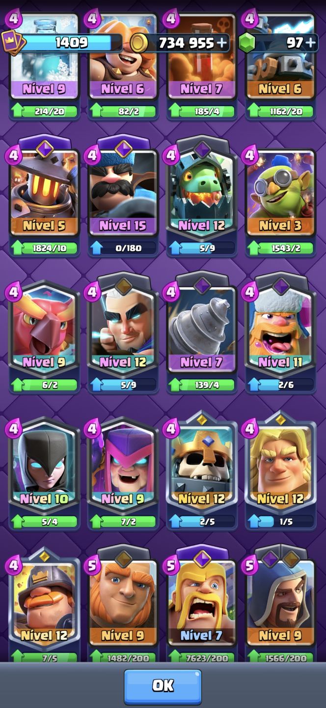 [CLASH ROYALE ] CONTA 13.1K TROFÉUS 4 ANOS DE CONTA