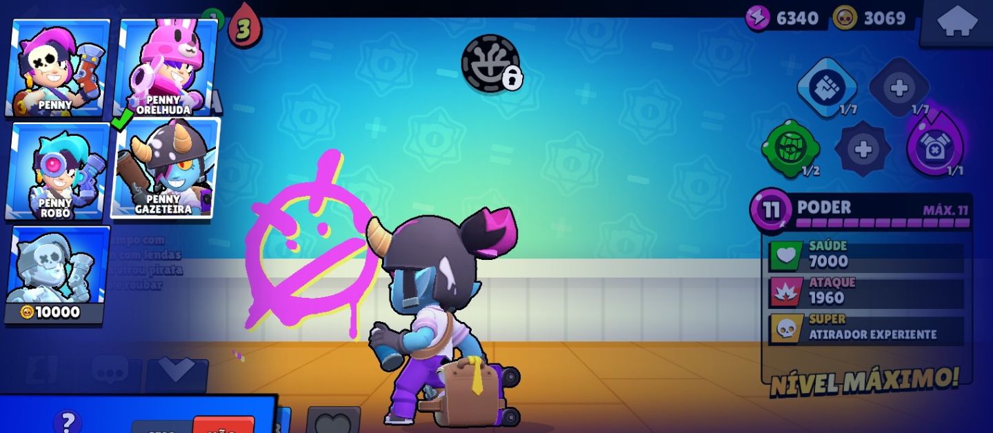 Brawl Stars | 25K Troféus | 79 Brawlers | 9 Skins Lendárias