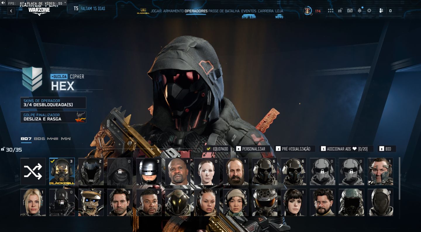 Conta Warzone Prestigio master iridescente
