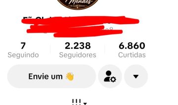 Conta do tik Tok com 2238 seguidores