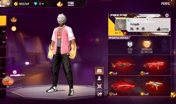 CONTA GEMADA DE FREE FIRE, CONTA TOP!!