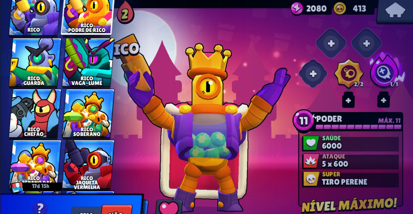 [ Brawl Stars ] Conta Nível 60 | 83 Brawlers | 39 Hipercargas + 10 Lendarios