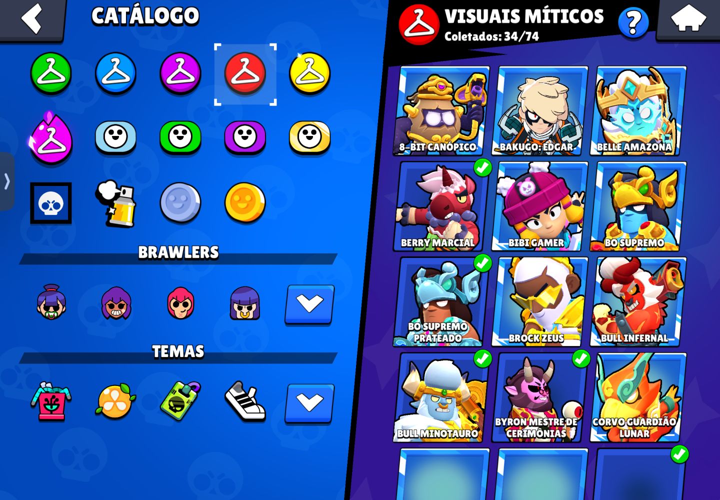 CONTA DE BRAWL 2018 COM 10 PRESTIGIOS 3, 175k TROFEUS A VENDA, 10% OFF!!!!!