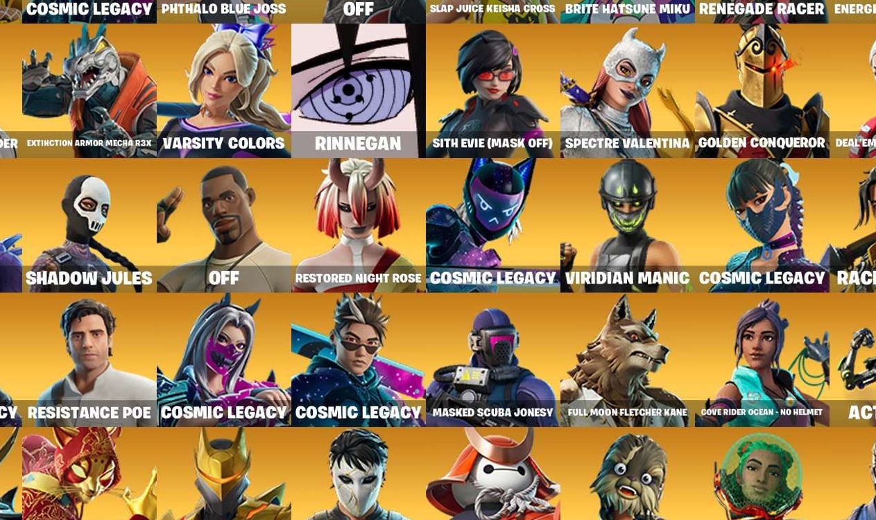 Conta fortnite, varias skins maximizadas, 212+ skin +253 emotes!