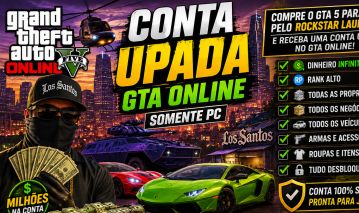 GTA 5 ONLINE PC CONTA COMPLETA COM TUDO DESBLOQUEADO!