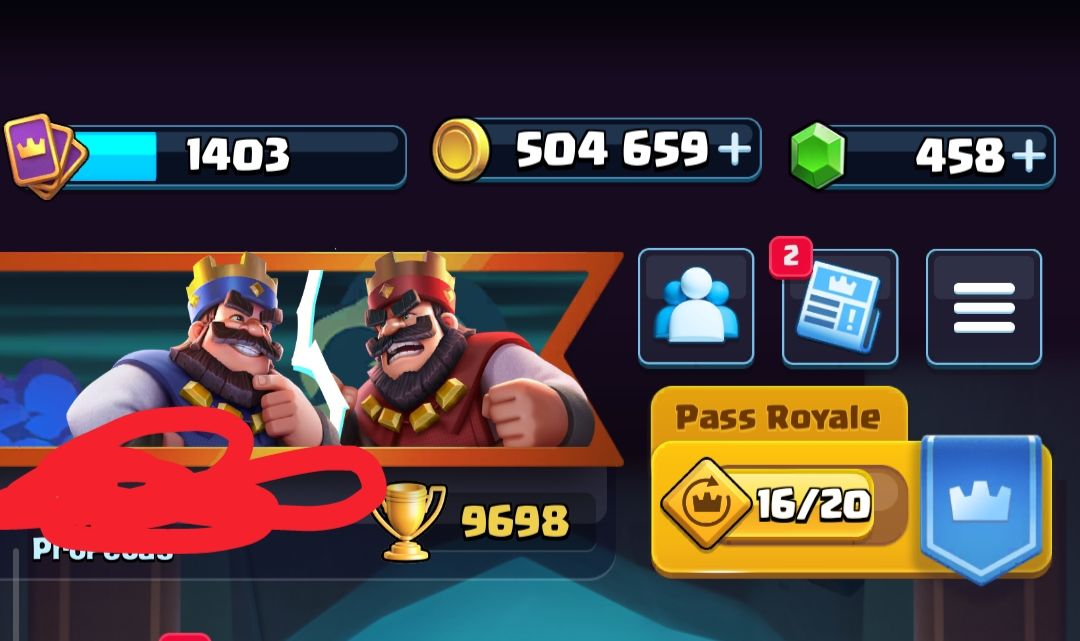 CONTA CLASH ROYALE TOP +9.600 TROFÉUS & MEIO MILHÃO DE OURO!