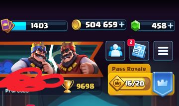 CONTA CLASH ROYALE TOP +9.600 TROFÉUS & MEIO MILHÃO DE OURO!