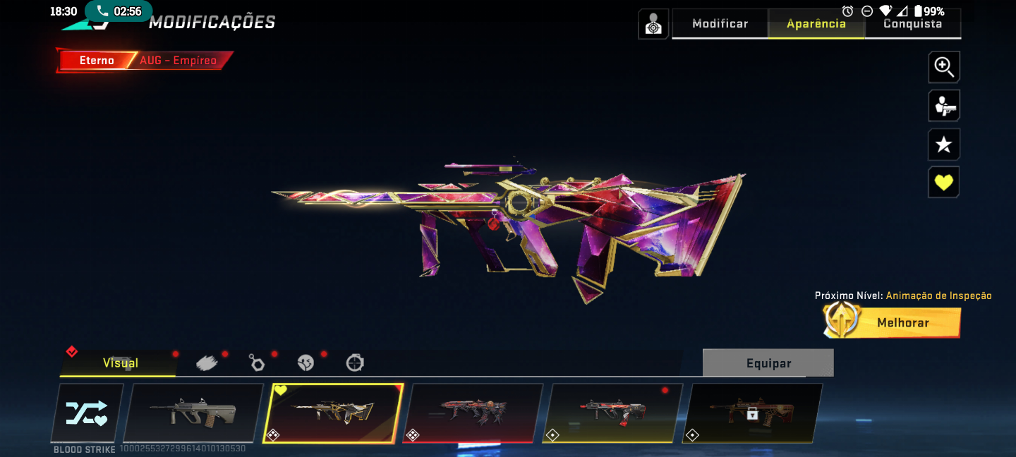 Blood strike ( CONTA COM BASTANTE SKINS DE ARMAS INCLUINDO 2 EVO)