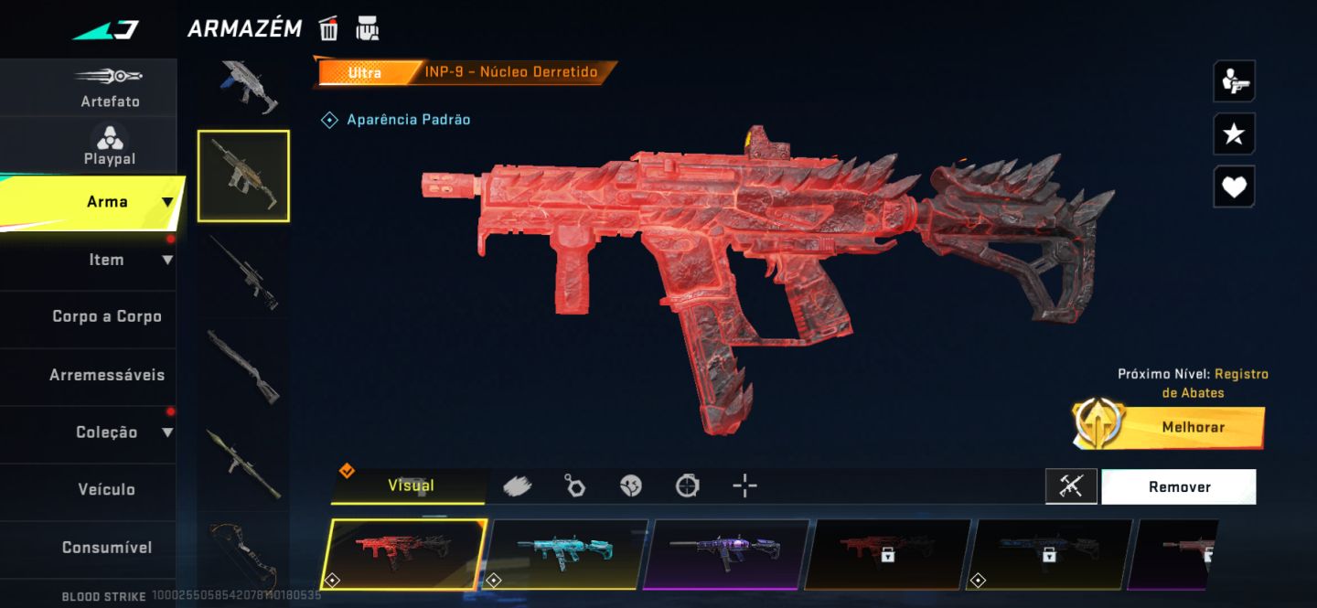 Conta de Blood strike muito boa pra sair hj