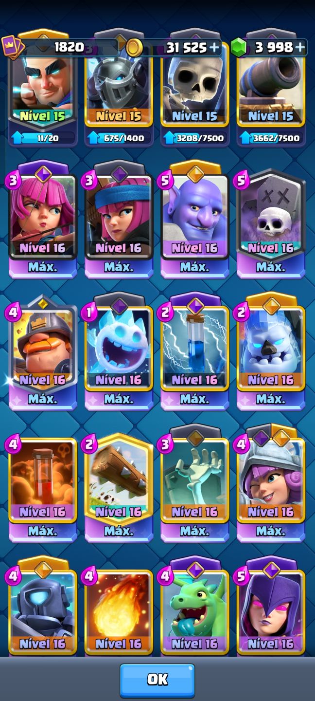 Conta Clash Royale!!!