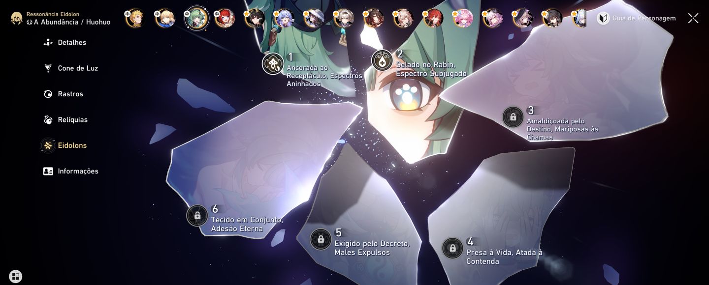 Conta Honkai Endgame Saber e6 Castorice e Evernight e2 Firefly e2