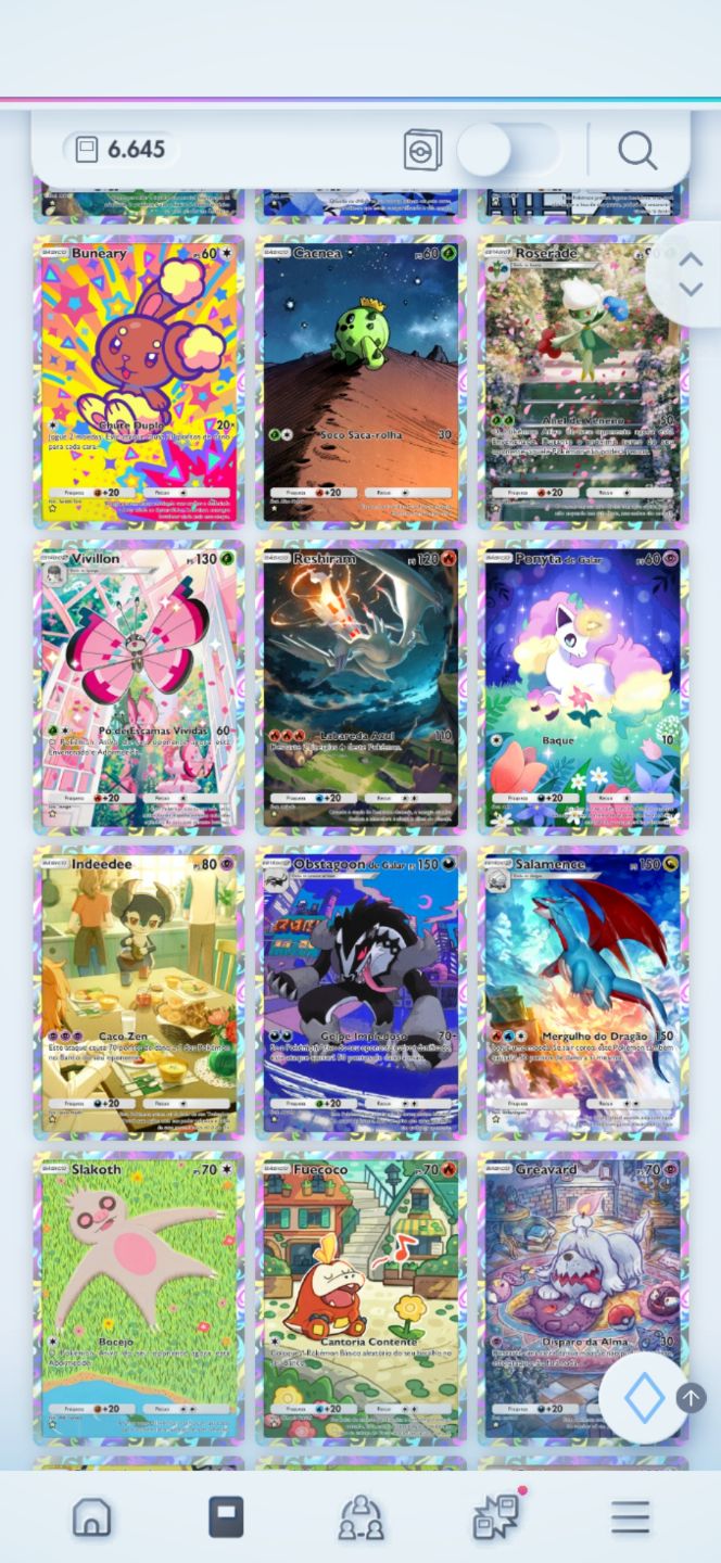 CONTA RARA POKÉMON TCG POCKET