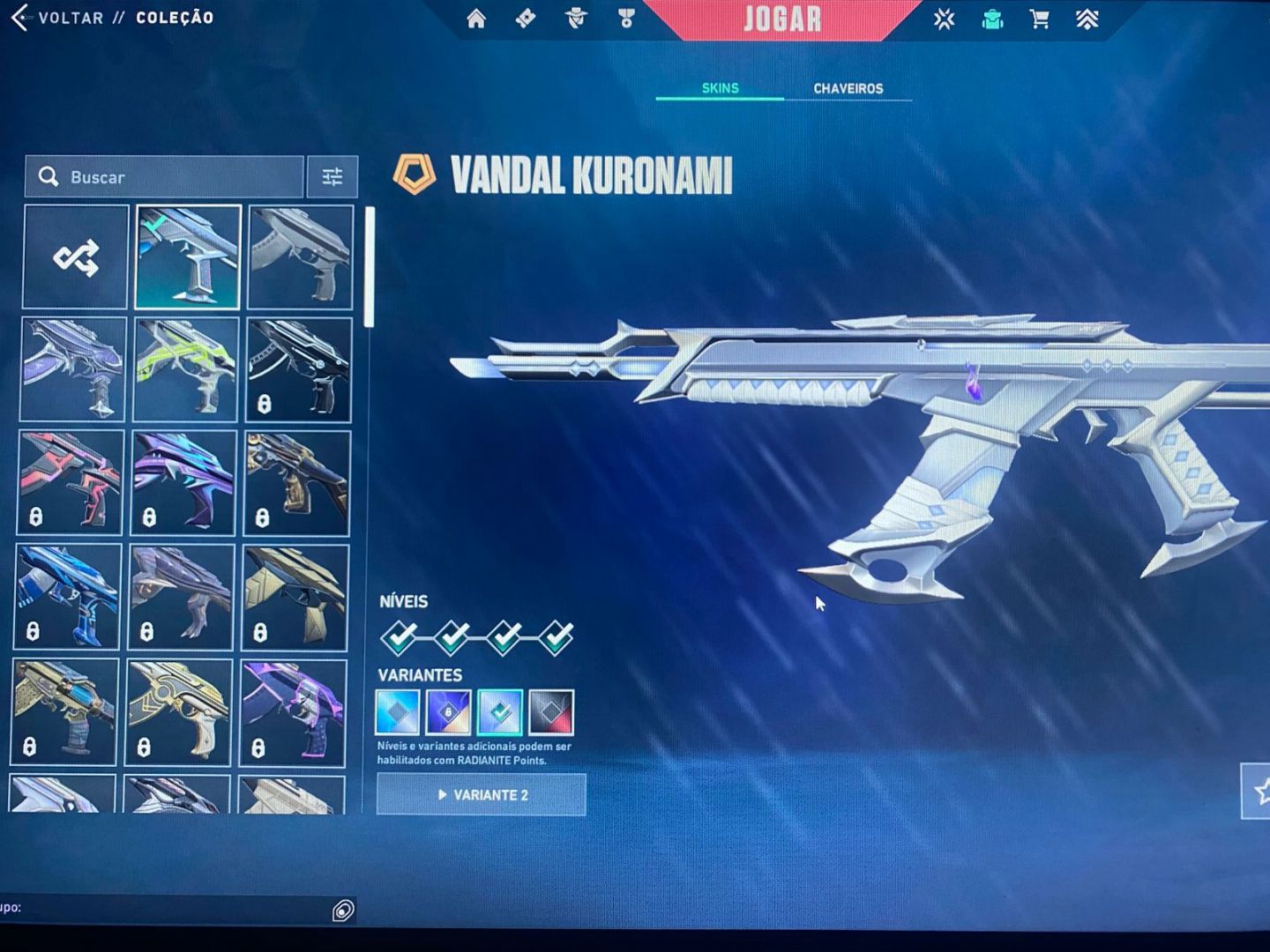 CONTA VALORANT SKINS VANDAL PHANTOM FACA E GESTOS (LER DESCRIÇÃO DO PRODUTO!!!)