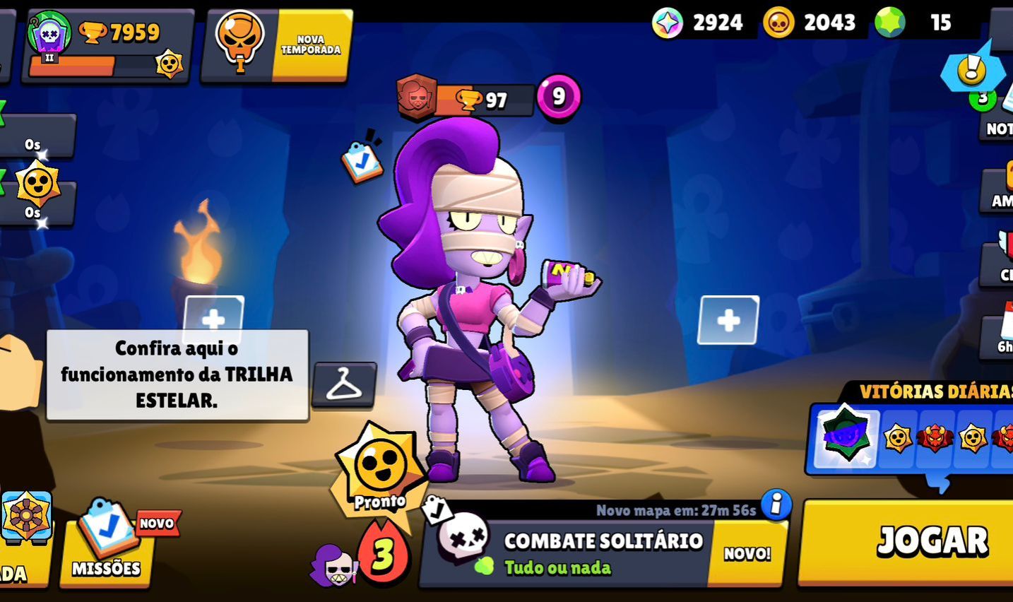 CONTA DE CLASH ROYALE COM 3,2K TROFEUS E BRAWL STARS 7,9K TROFEU E LENDARIO