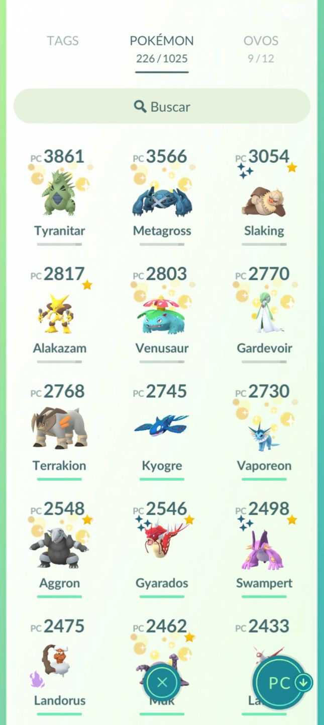 Conta ano 2016 99 passe premium Celebi Shiny