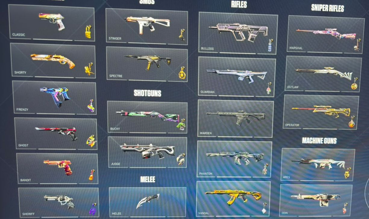 Conta de Valorant a venda, único dono, muitas skins, preço negociavel!