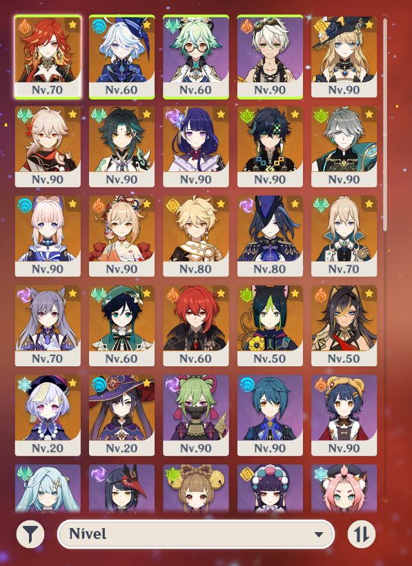 CONTA HOYO ZZZ, Honkai & GENSHIN AR 57, T5: 17 (Raiden, Mavuika, Furina, ...)