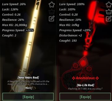 FISCH LEVEL 1095 | POLARIS SERENADE + SERAPHIC + NO-LIFE | RODS RARAS
