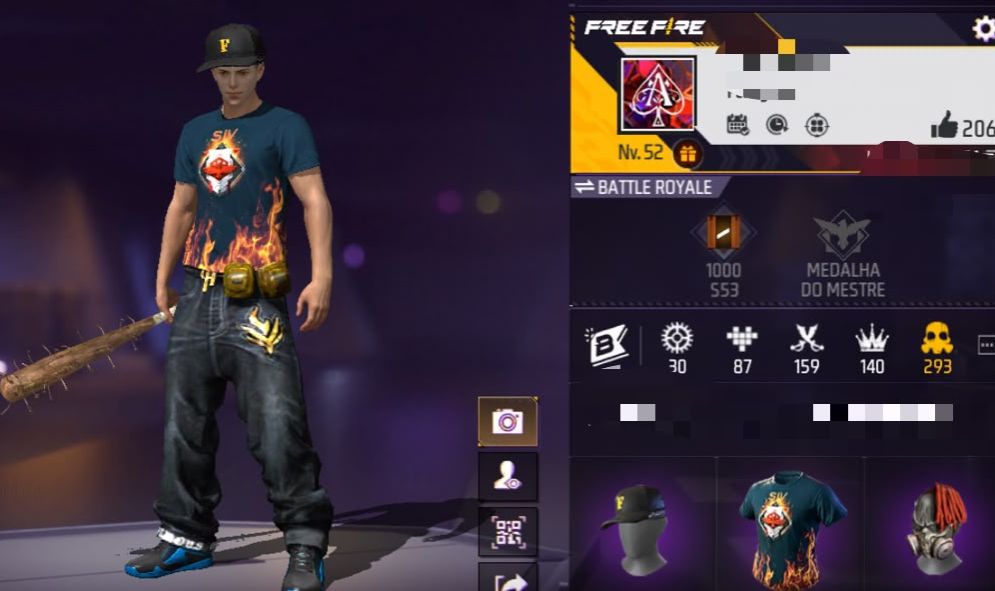 CONTA DE FREE FIRE LINDA E BUGADA
