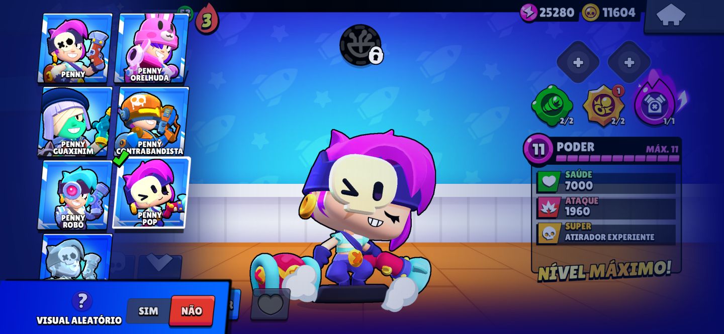 Conta Brawl Stars 65k+ | conta: 2021 | prestígio: 44 | skin: 434 | Hipercarga:85