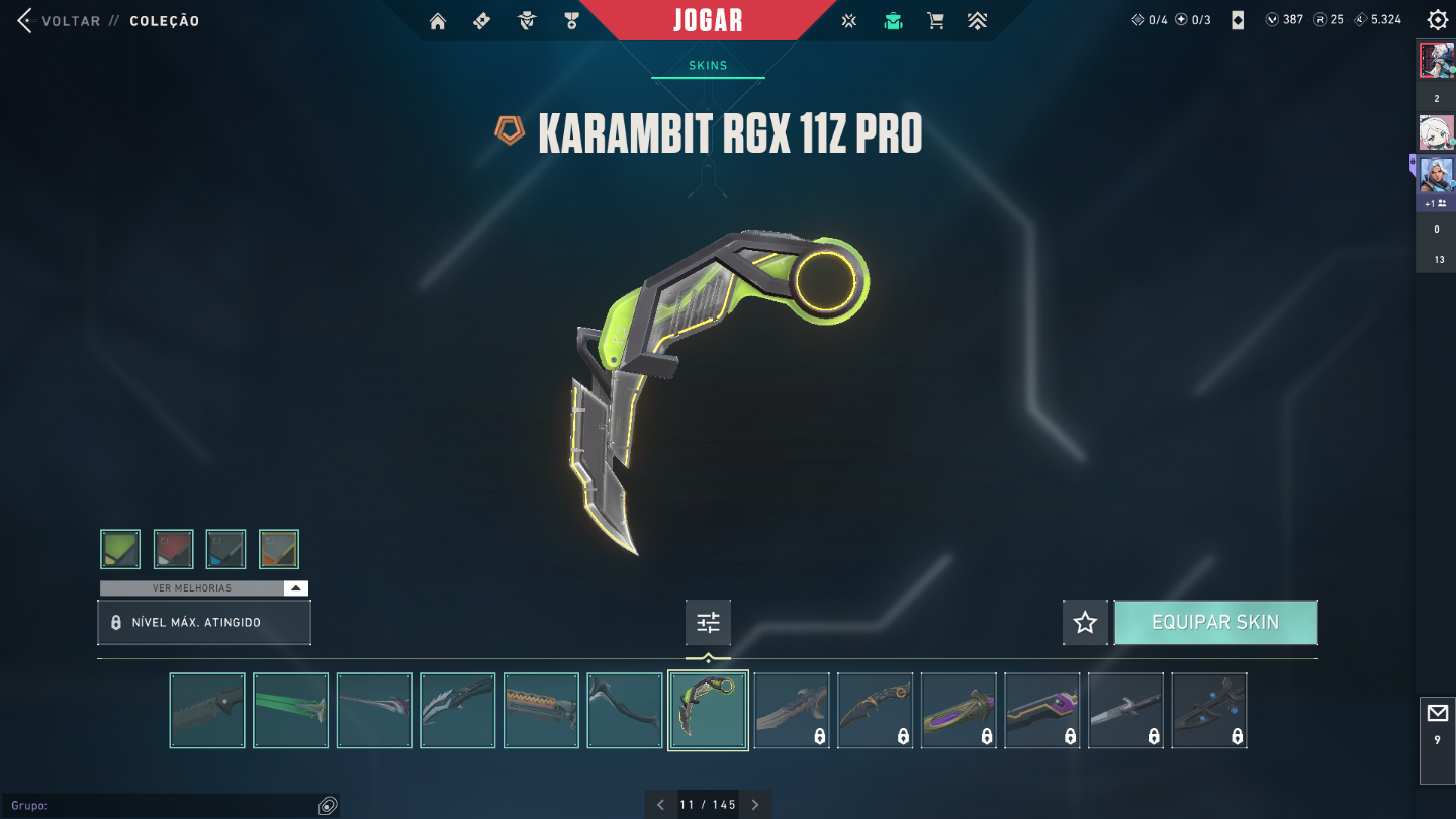 Conta valorant mais de 2k gasto com skin- conta full acesso