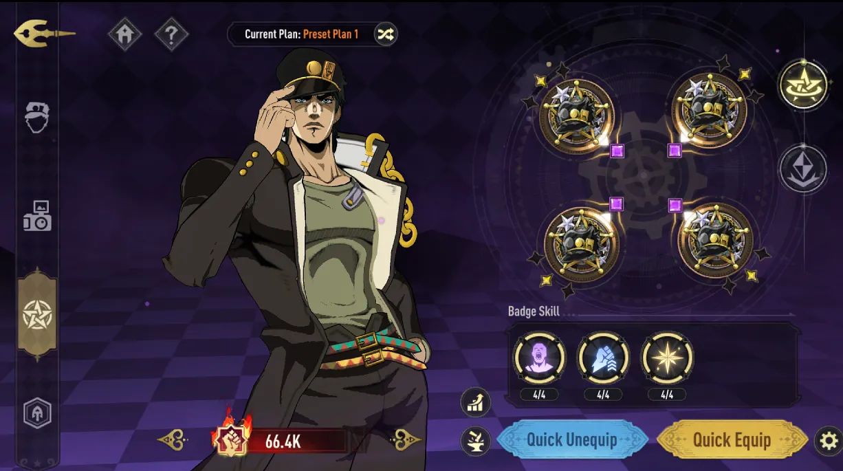 JOJO: GS CONTA FULL END GAME - JOTARO, GIORNO, DIAVOLO, F.F ETC