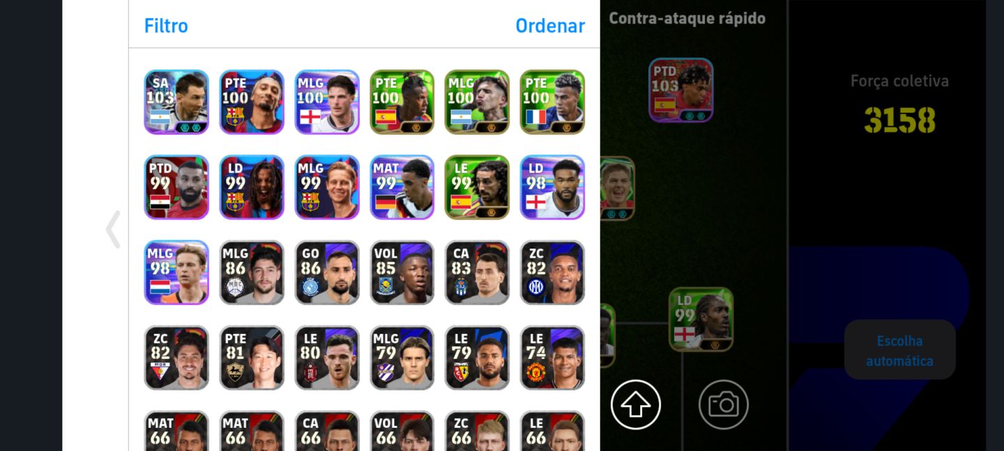 Conta efootball boa e barato