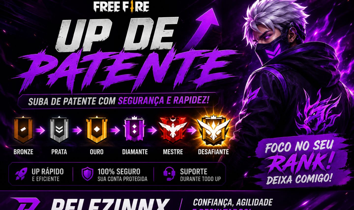 [50% OFF] UP DE PATENTE FREE FIRE
