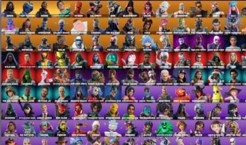 CONTA FORTNITE 316 SKINS | Machado Leviatã | LARA CROFT E MUITO MAIS