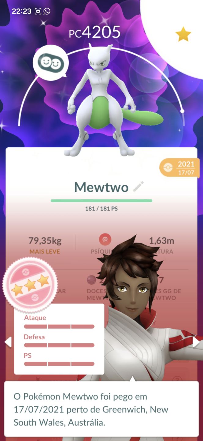 Conta Lv 56 | Mewtwo Armor + Mewtwo Shundo + Unown Shiny + 377 Shinies
