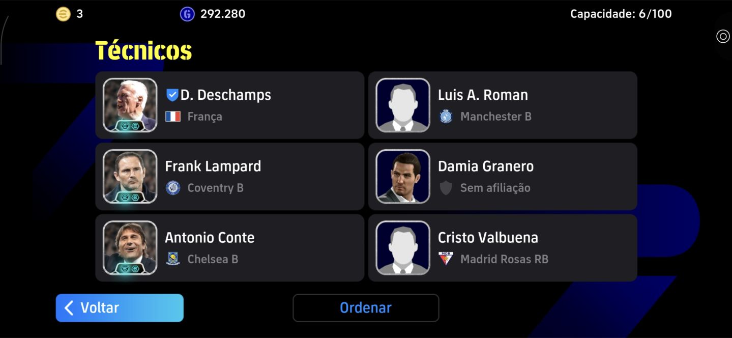 Conta efootbal mobile completinha