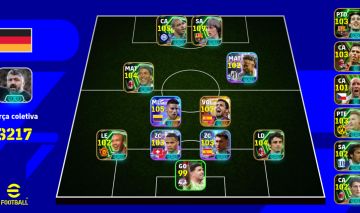 Conta eFootball força 3217 jogadores épicos