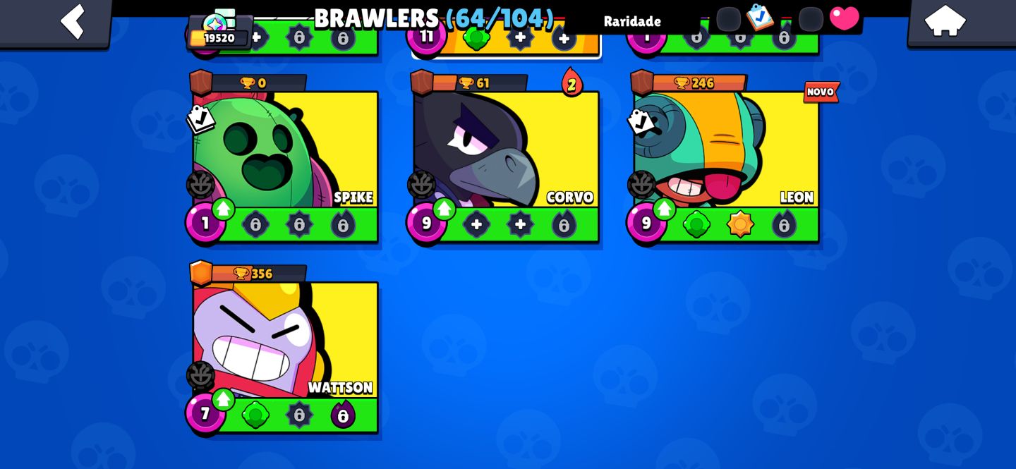 Conta Brawl Stars Top | 19.520 Troféus