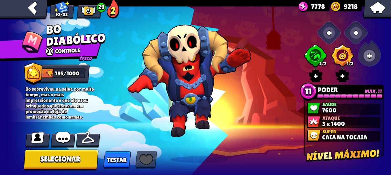 Conta Brawl Stars ultra gemada com quase todos os brawlers!!!