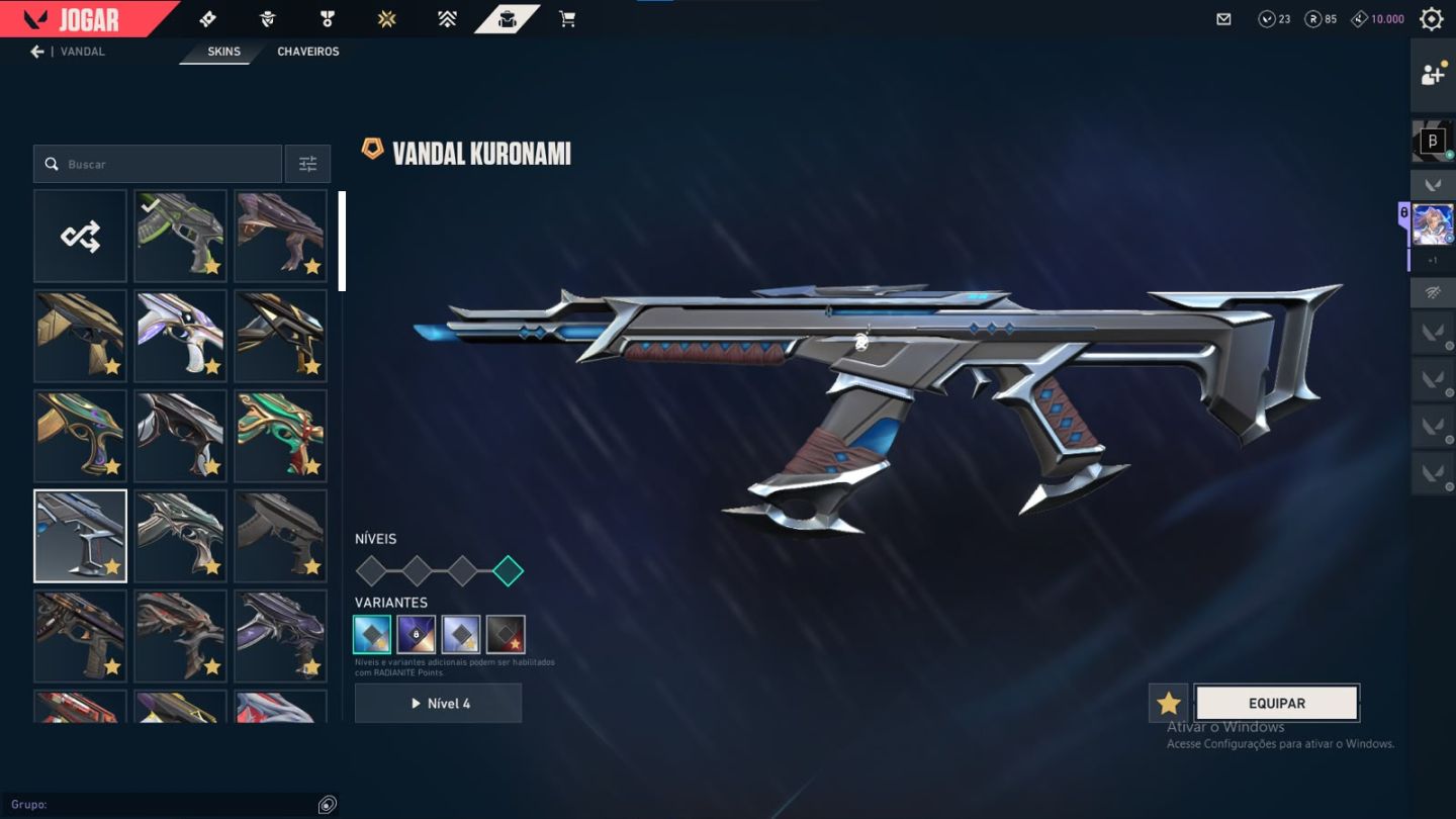 CONTA COM DIVERSAS SKINS E CARDS DO BETA