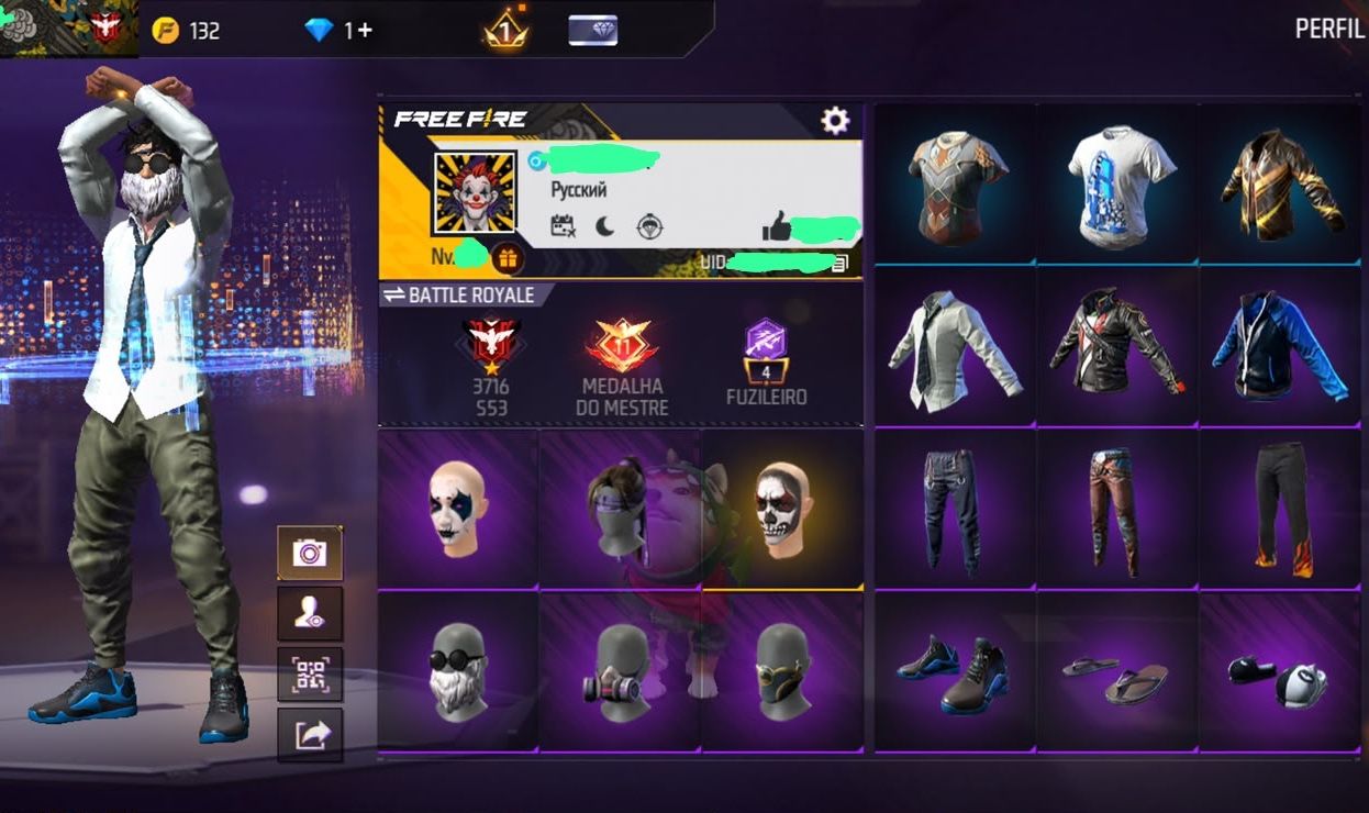 (Negociando preço )Conta de free fire com barbinha