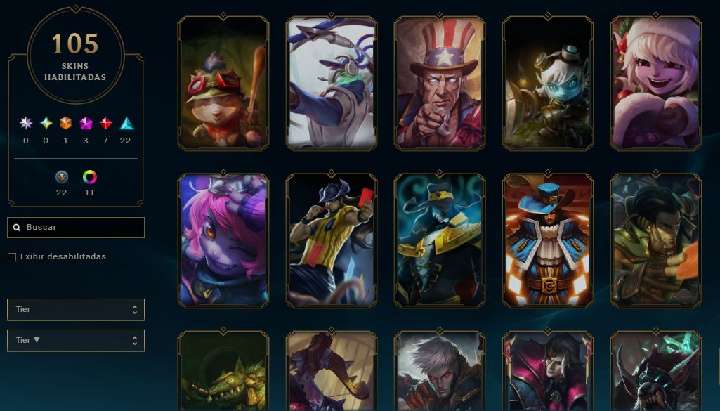CONTA LOL - PLATINA - LV 117