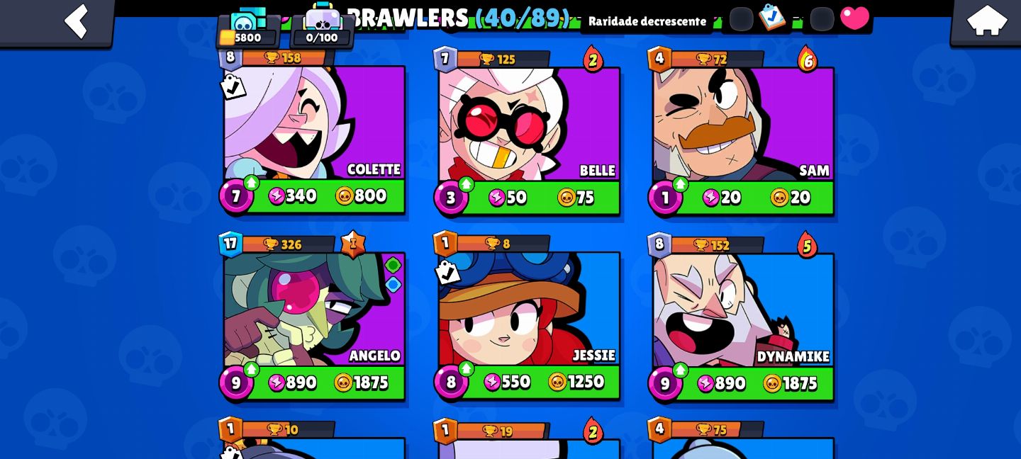 Conta brawl com chester espírito da mata!