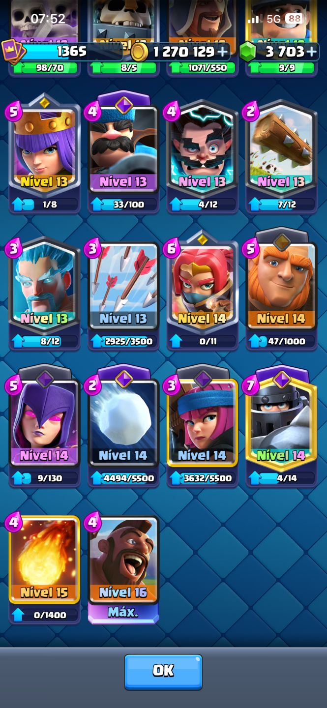 Conta Clash Royale, e de brinde cv10 com 5 construtores no Clash of Clans
