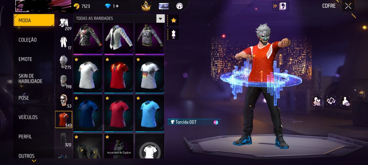 Free fire gemada com punho,1 evolutiva e várias coisas rara
