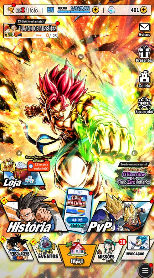 Dragon ball legends, Conta Full meta PvP, 3 Lr + LFS estrelados